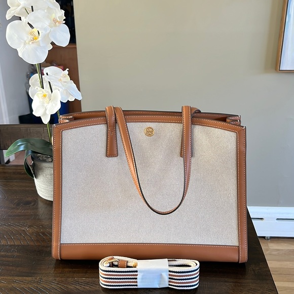 Tory Burch Handbags - NWOT Tory Burch Canvas Tote Bag